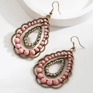 Cherrybetty Boho Rhinestone Turquoise Earrings Tiktok Shop Spring Glow Up Outfit Inspo summerwins