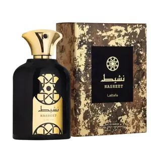 Lattafa Perfumes Nasheet EDP - Eau De Parfum 100ml(3.4 oz) Unisex | Guaiac Wood, Nutmeg, Sandalwood Floral Natural Fragrance