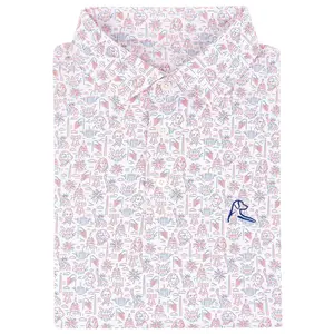 The American Icon LOGO PRINT Men's Short Sleeve Performance Polo