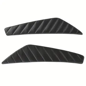 Pair Black Door Panel Insert Fit For Ford For Mustang Pleated 2010 2012 2013 2014
