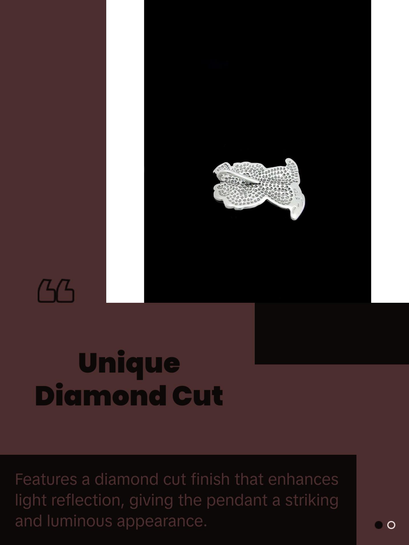 Circus Clown Pendant • 925 Sterling Silver • Diamond Cut • Handmade Jewelry