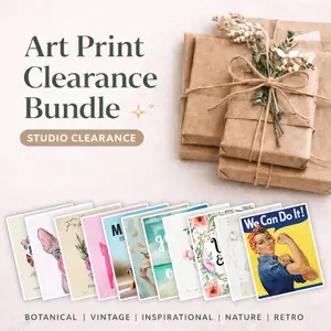 Art Print Clearance Bundles (5, 10, or 25 Prints) | 500+ Designs | No Duplicates