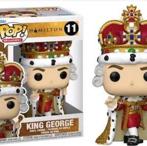 Funko Pop! Broadway Hamilton King George Vinyl Figure #11 Collectible Toy with Crown and Royal Attire
