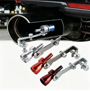 Car Aluminum Alloy Turbmuffler Universal Sound Simulator Car Turbo Sound Whistle S/M/L Fitment Vehicle Refit Device Exhaust Pipe Turbo Sound Whistle