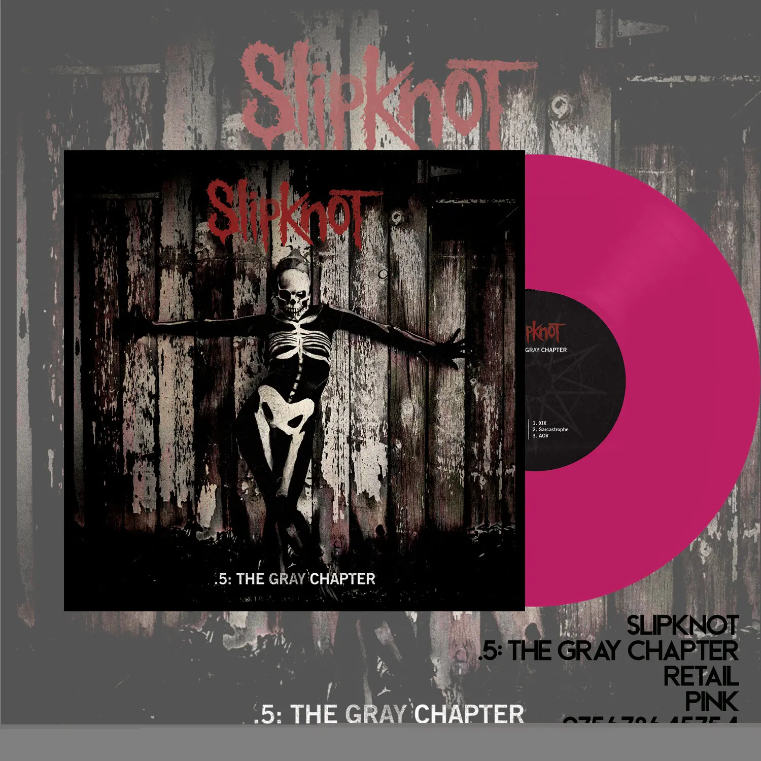 Slipknot - .5: The Gray Chapter  [VINYL RECORD - LP] Colored Vinyl, Pink