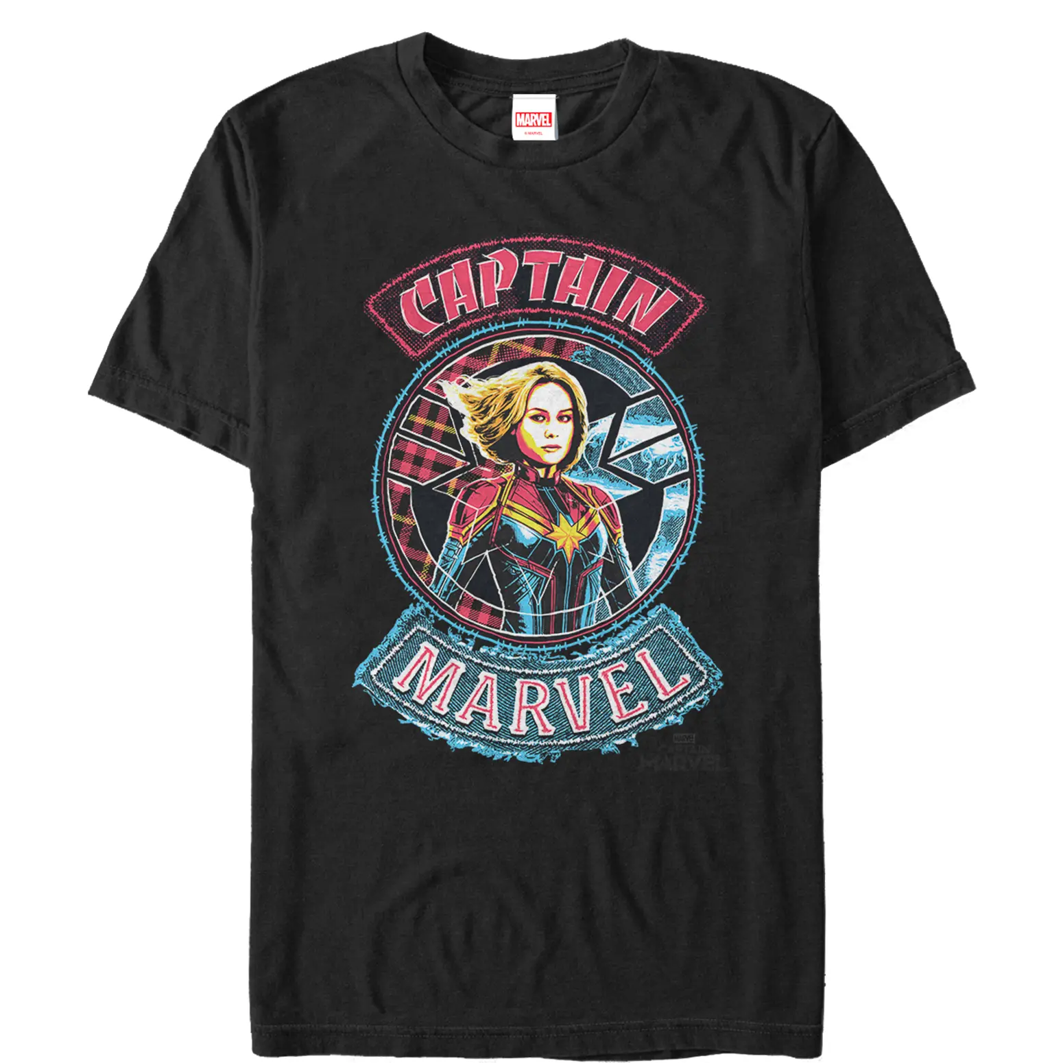 Men's Marvel Captain Marvel Hero Patch T-Shirt