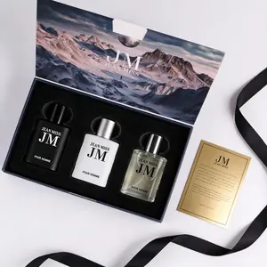 Jean Miss Snow Mountain Men's Colognes Set 3x30ml EDP, Natural Essential Oils Bergamot Sandalwood Cedarwood, Long Lasting Summer Fragrance Pheromone Perfume, Skin-Friendly Woody Fresh Mini Travel Cologne for Men Daily Date Office Birthday Gift