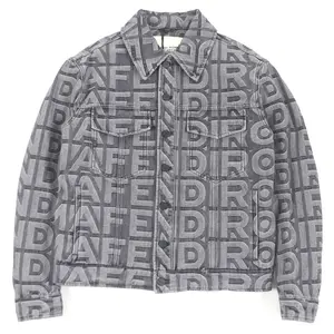 Pre-owned FENDI Cotton Small Leather Goods Marc Jacobs Logo Trucker Jacket Black