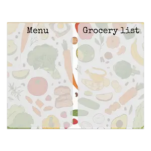 Weekly Menu & Grocery list Notepad XL Tear away
