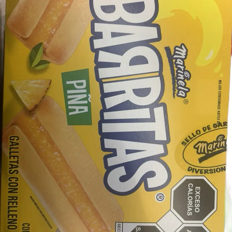 Barrita cookies pineapple  2 boxes