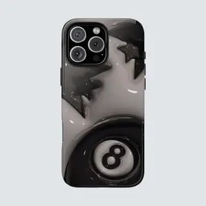 Ball 8 Pool Star 3D Phone Case Vintage Style Phone Cover Premium Case For IPhone