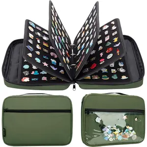 Enamel Pin Display Case, Pins Storage Organizer, Travel Brooch Display Bag makeup bag shell carbon fiber Compact USB Storage Bags Jumbo Storage Bags Set fanny pack travel supply