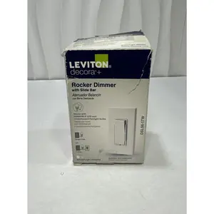 Leviton Rocker Slide Uni Dimmer Switch White 1-Pole 600 W 3-Way DSL06