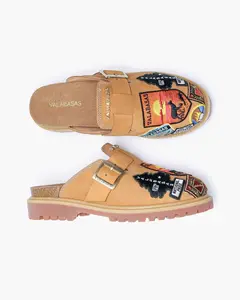 Vanguard Patterned Mule Beige