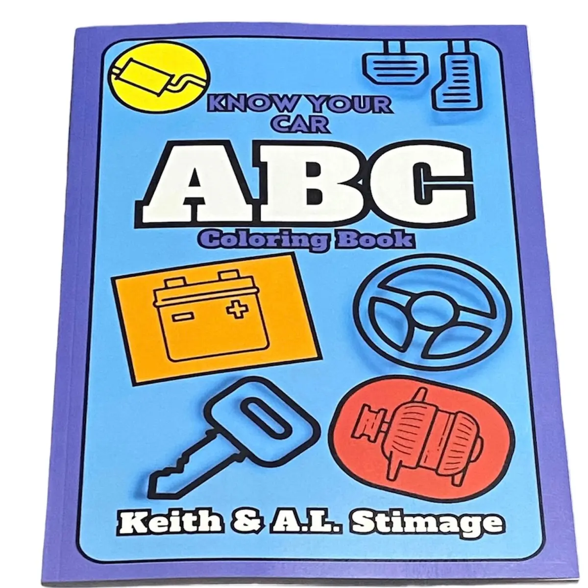 Know Your Car ABC Coloring Book For Kids and Adults