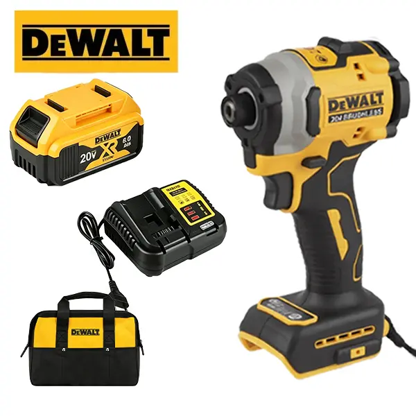 1,825 In-Lbs Power In Your Hand!  DEWALT DCF850 Compact Brushless Impact Driver 1/4 Inch Hex Tool With 3-Speed Control And LED Light For Wood Framing, Automotive Repair, Garage Projects And Professional Construction Jobs tool set cordless