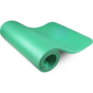 Extra Thick Yoga and Pilates Mat ½" (13mm), 71-inch Long High Density Exercise Mat with Comfort Foam and Carrying Strap