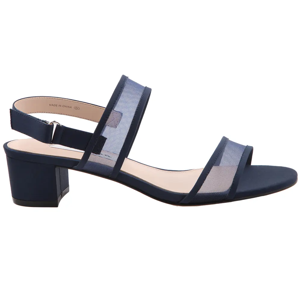 Nina Womens Ganice Sling Back Dress Sandals Low Heel 1-2" - Blue