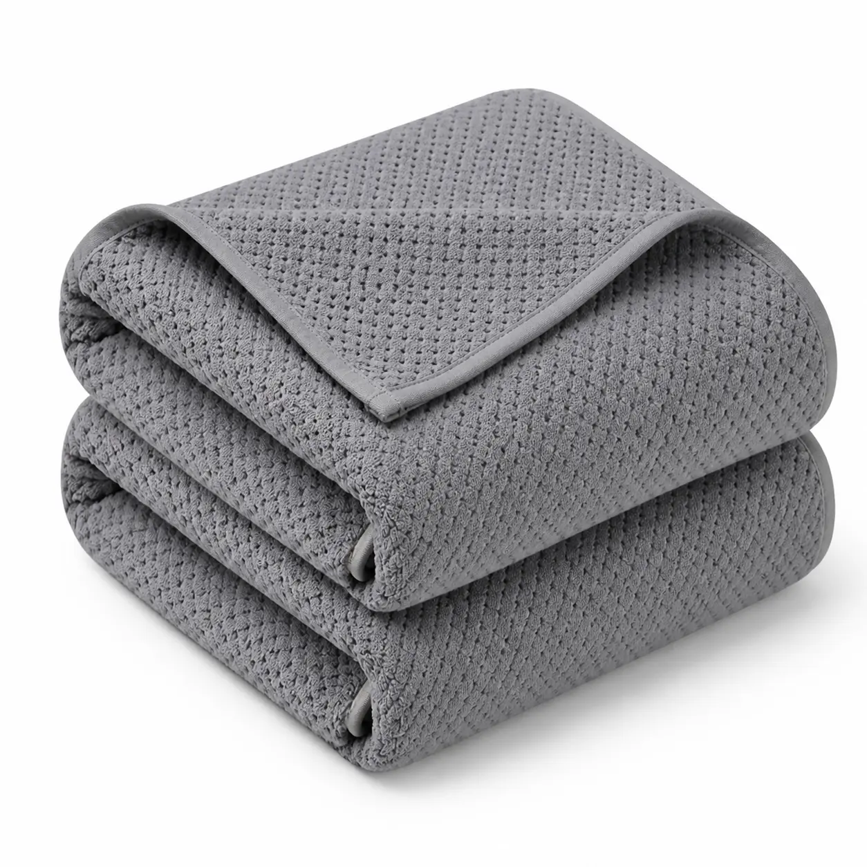 2 extra-large bath towels, Comfortable Fabric，34.43×66.93inch Grey Jumbo Towels - Soft, Plush, Quick-Drying, Highly Absorbent for Everyday Home Bathroom Use quick drying quick-dry ultra-soft microfiber