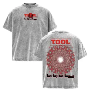 [KM 100%cotton]Tool Lateralus Vintage Washed Oversized Graphic Tee Heavyweight Cotton Progressive Metal Band Shirt Double Sided Psychedelic Streetwear funny shirts men's t shirts cotton tee shirt invincible shirt siah t shirt