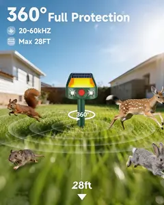 Must‑Have Outdoor Device｜New Upgraded Solar Dual Repeller Keep Deer Dogs Squirrels Raccoons Rabbits Away
