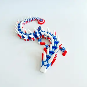 3D Printed Dragon [Captain America Theme]