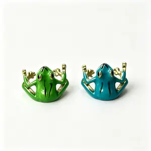 Lucky Leap Frog Ring — A symbol of vitality and good fortune, perfect for couples and friends. Creative and cute alloy ring with adjustable open design, ideal gift for kids. Unique cartoon animal finger ring, the best gift choice for your daughter.