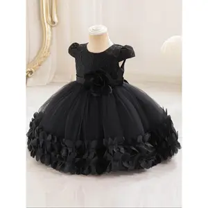 New Girl Princess Seraphina Dress, Lace Trim Party Gown, Wedding Season Costume, Halloween Christmas, Birthday Performance Wear