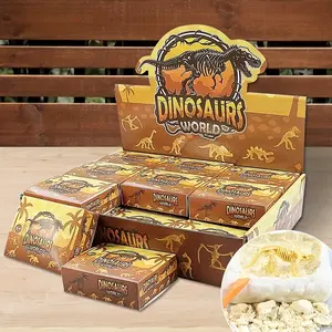 [Realistic Fossil Models] Dinosaur World Excavation Kit | 18pcs | Creative Archaeology Dig Toy Set | Realistic Fossil Models | For Youngsters | Ideal for Birthday or Holiday Gifts unique  toys relaxation toy stress relief toy