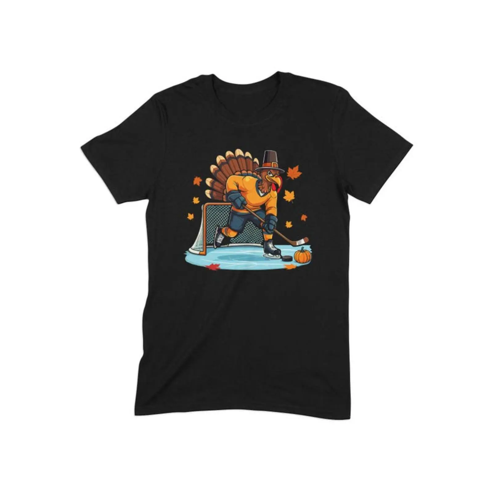 Women's Pilgrim Graphic Tee - Casual Shortsleeve Relaxed-Fit 100% Cotton Top for Thanksgiving & Fall Style, Cute, Everyday, Vibe, Digital Print, Graphic Print, Tshirt, Breathable, Comfy, Soft, Fabric, T-Shirt, Custom-Made, All Seasons, Round Neck
