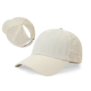 Ponytail Baseball Cap for Women – Breathable Mesh Quick-Dry Hat with Crisscross Back, UPF 50+ Sun Protection Running Cap