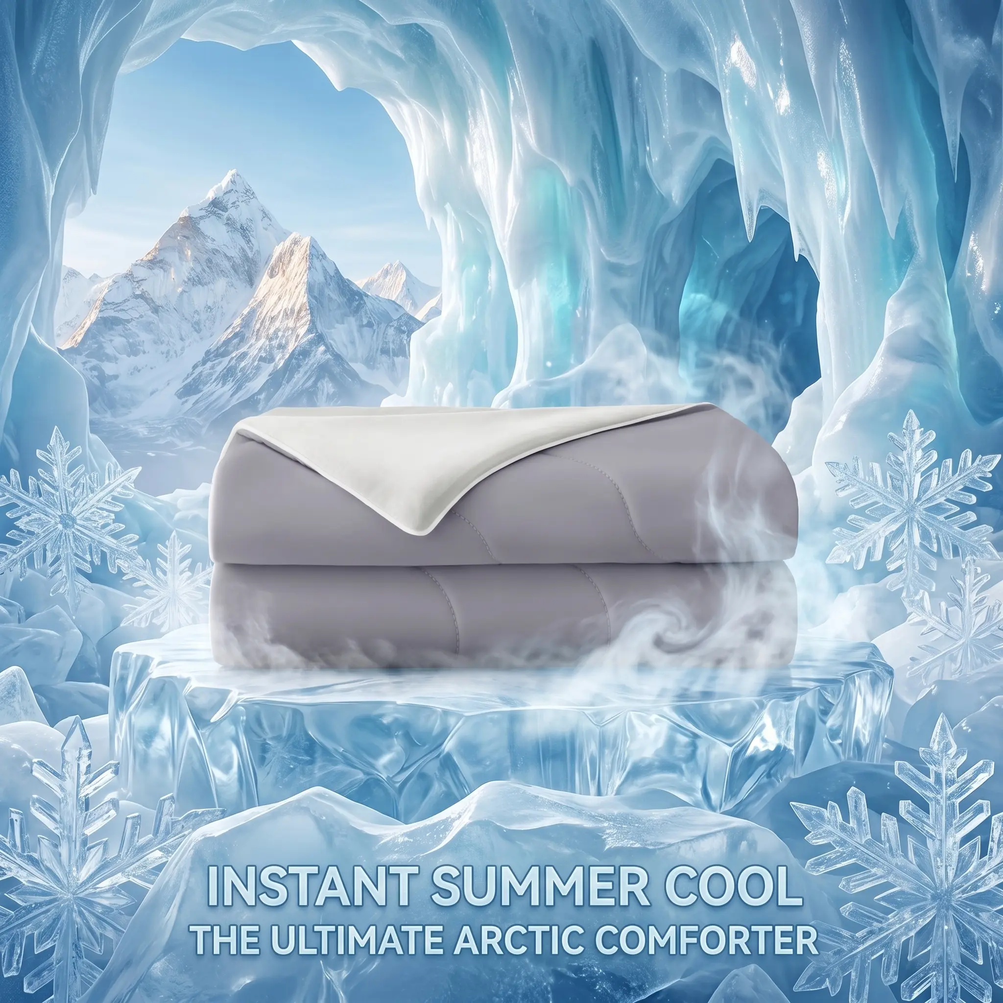 【Back to School】Exclusivo Mezcla  Cooling Comforter Twin/Queen/King Size , Lightweight Summer Blanket for Hot Sleepers, Soft Breathable Cool Bedding Duvet for Night Sweats