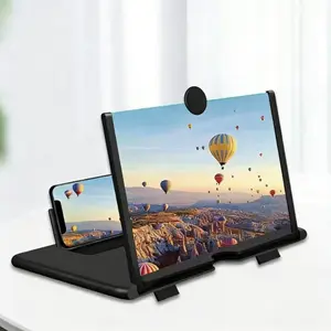 Big Screen Phone Magnifier 2026 New 3D HD Screen Expander Foldable Stand for Travel Portable Magnifying Screen for Elderly 12 inch Universal Compatibility