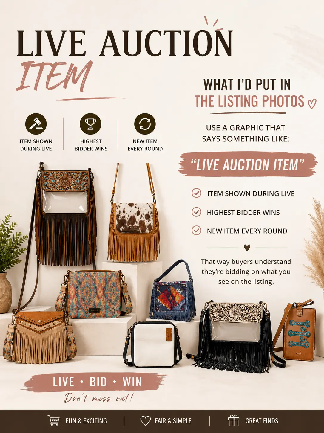 Live Purse & Wallet Auction