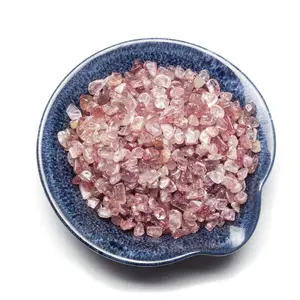 Cherry Tree Collection | Polished Gemstone Chips | 1/2 Pound (Strawberry Quartz)