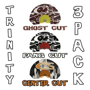 Trinity 3 Pack of Turkey Hunting Diaphragm Mouth Calls