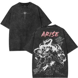 [Sale Up To 45%] Solo Leveling T-Shirt, Arise Sword & Dragon Graphic, Stylish Casual Tee for Anime Fans and Streetwear Enthusiasts