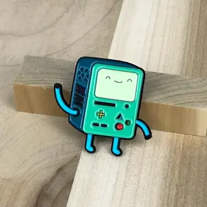 Adventure Time B.M.O. Enamel Pin - Colorful 1.5 inch collar clip for fans