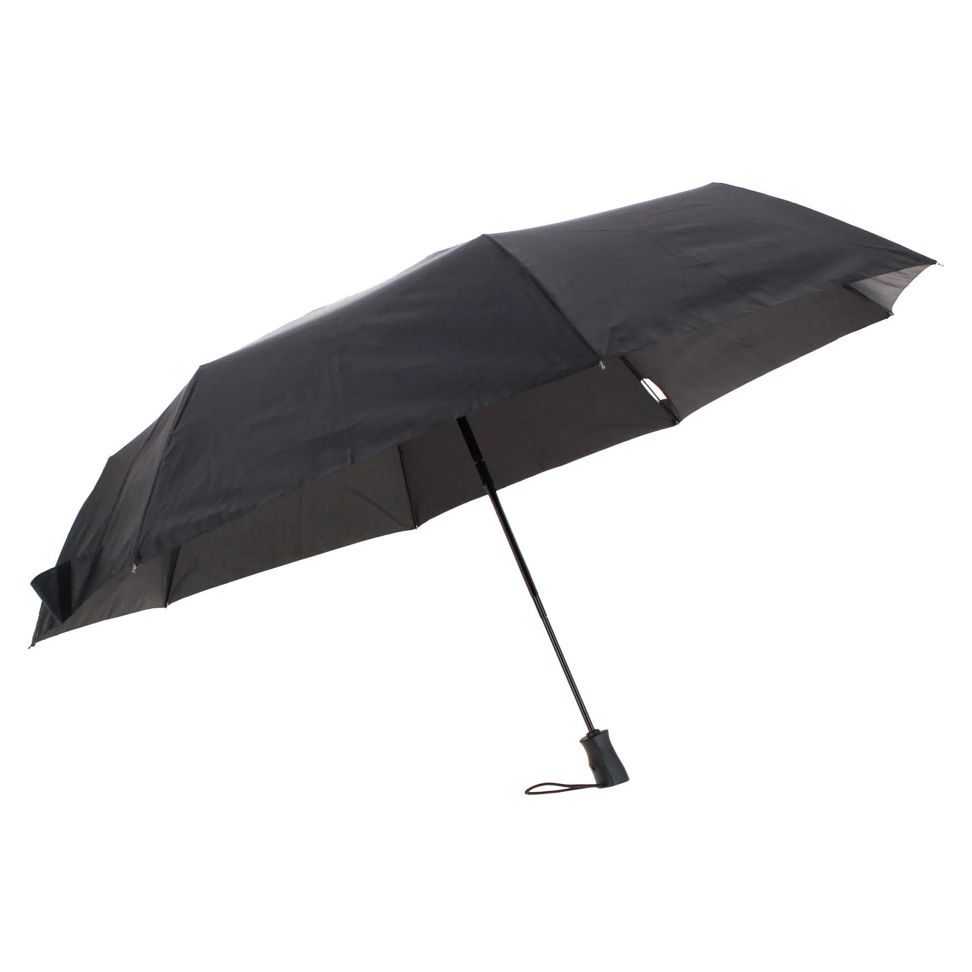 Totes Men's XL Auto Open & Close Ergo Handle Umbrella Black 55 Inch, Stick Umbrellas