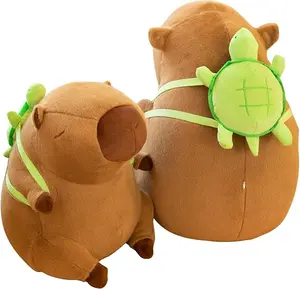 Strawberry Capybara Plush Toy, Summer Gifts, Cute Capybara Anime Fluffy Toy, Creative Birthday and Holiday Gift Options, Room Decor, Thanksgiving, Chrismats Gift Set Stuffed Animal Snuggle Bear
