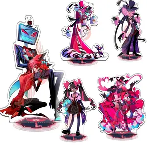 Anime Evil Girl Hotel Alastor Morningstar Cosplay Stand Acrylic Cartoon Figure Standing Birthday Gift Bag Decor Collection To