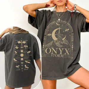 Onyx Storm Graphic T-Shirt, Vintage Ridoc Quest Squad, Comfort Colors Shirt, Fourth Wing Short Sleeve Shirt, Dragon Rider Shirt, Basgiath War College Tee