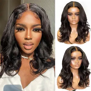 Body wave Human Hair wig 4x4 HD Lace Front Wigs Human Hair 200 Density Body Wave Lace Frontal Wigs Glueless Wigs Human Hair Pre Plucked  Wigs for Women  18-34 Inch Water Body Wavy Human Hair Wig