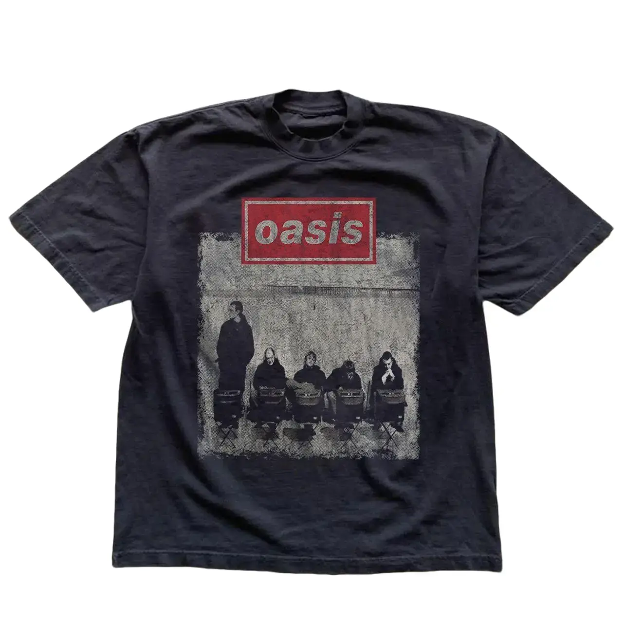 Oasis Band Graphic T-Shirt, Unisex Cotton Tee, Vintage Britpop Shirt, Retro Indie Rock Liam Noel Gallagher Graphic Tee, Music Lover Gift