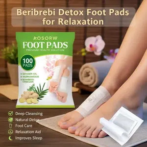 Deep Detox Foot Pads,Natural Detox Footpatch — Good Night, Cleansing, Stress Relief, Pain Relief