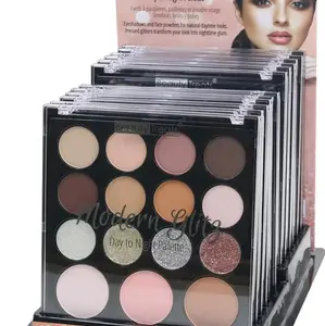 Beauty Treats Modern Glitz Eyeshadow & Face Palette.  12 Eyeshadow colors and 3 Face Colors. Makeup, Cosmetics