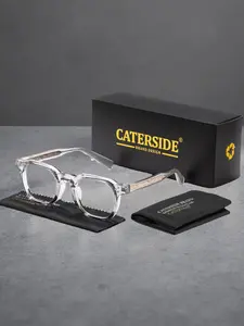 Caterside Ultra-Light Tr90 Light Blocking Glasses, Minimalist Design, Unisex Fashion Optical Frames, Business Office Travel Essentials