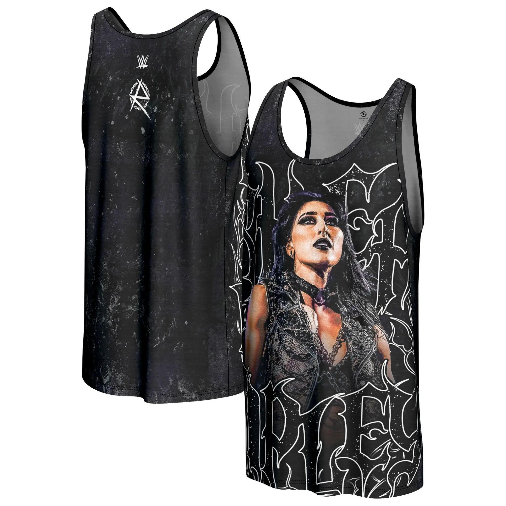 Men’s Black Rhea Ripley Superstar Tank Top – Wrestling Inspired Sleeveless Athletic Shirt, Casual Gym Streetwear Summer Top
