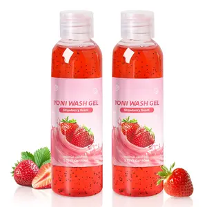 2 PCS Yoni Wash, Natural Feminine Wash for Women Ph Balance, Yoni Body Wash  Wash for Intimate Moisturizing Deodorant Remove Odor, Strawberry Scent