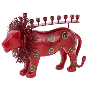 Copa Judaica Menorah Red Lion